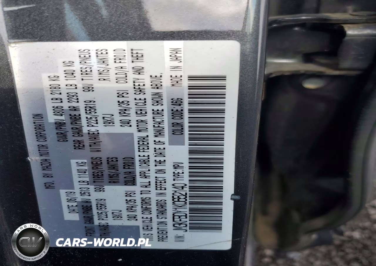 2019 Mazda Cx-5 Grand Touring Reserve VIN:JM3KFBDY1K0652140 - 13