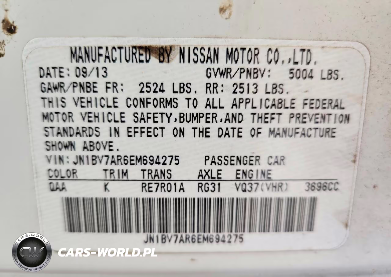 2014 Infiniti Q50 Sport VIN:JN1BV7AR6EM694275 - 12