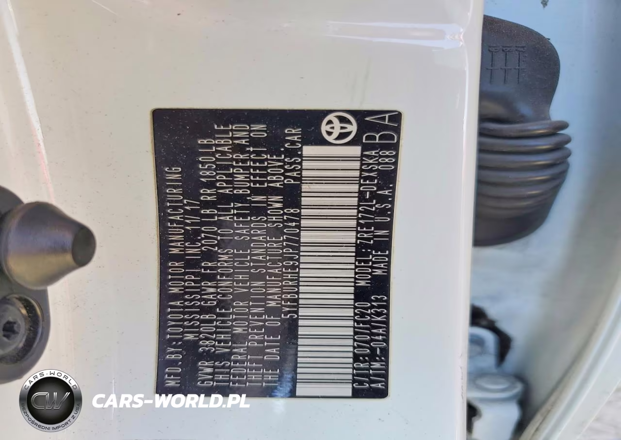 2018 Toyota Corolla Se VIN:5YFBURHE9JP770478 - 12