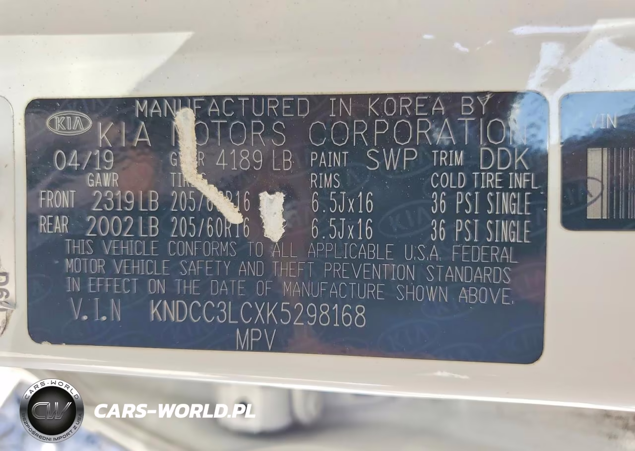 2019 Kia Niro Ex VIN:KNDCC3LCXK5298168 - 12