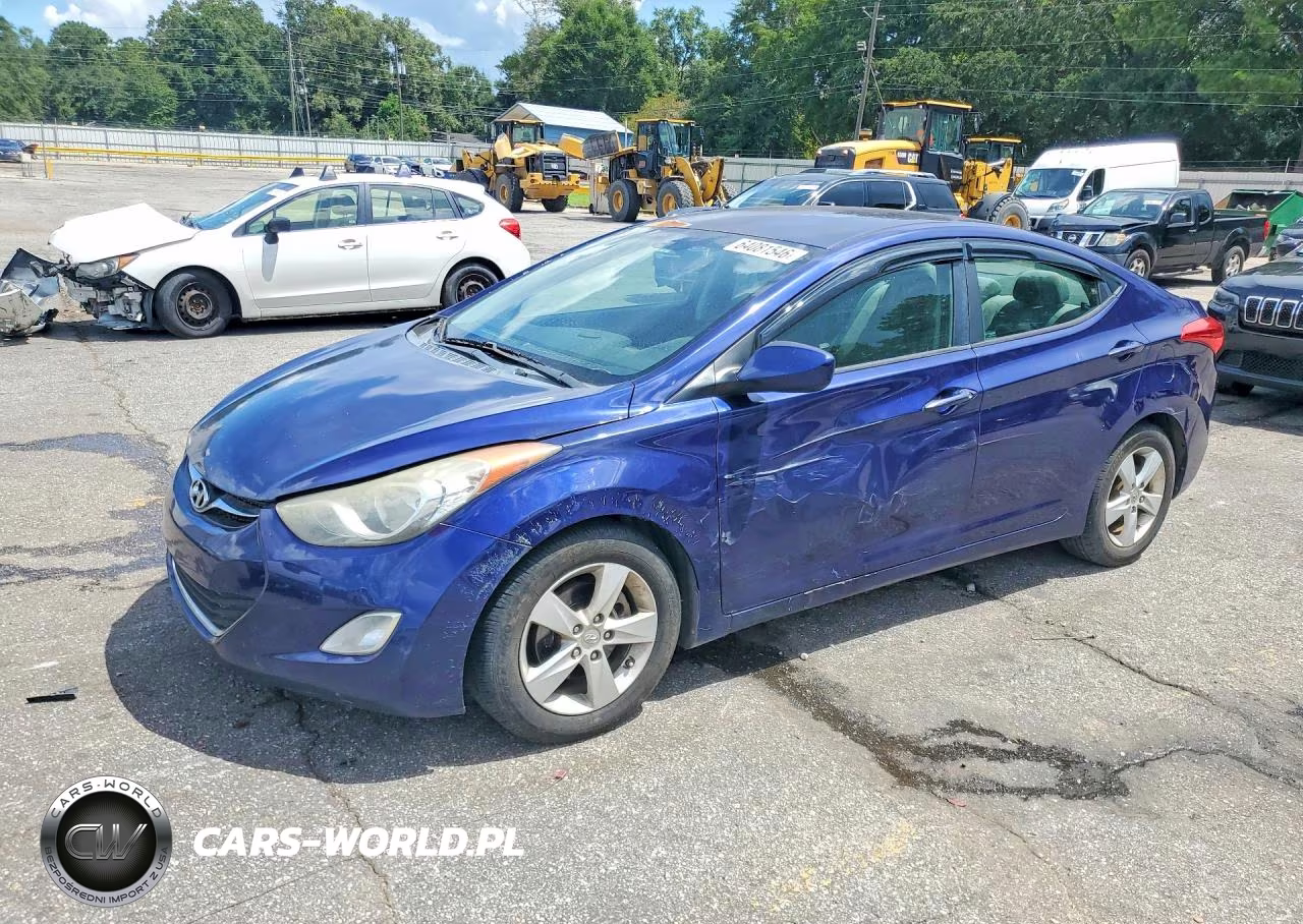 2012 Hyundai Elantra Gls VIN:5NPDH4AE6CH142274 - 1