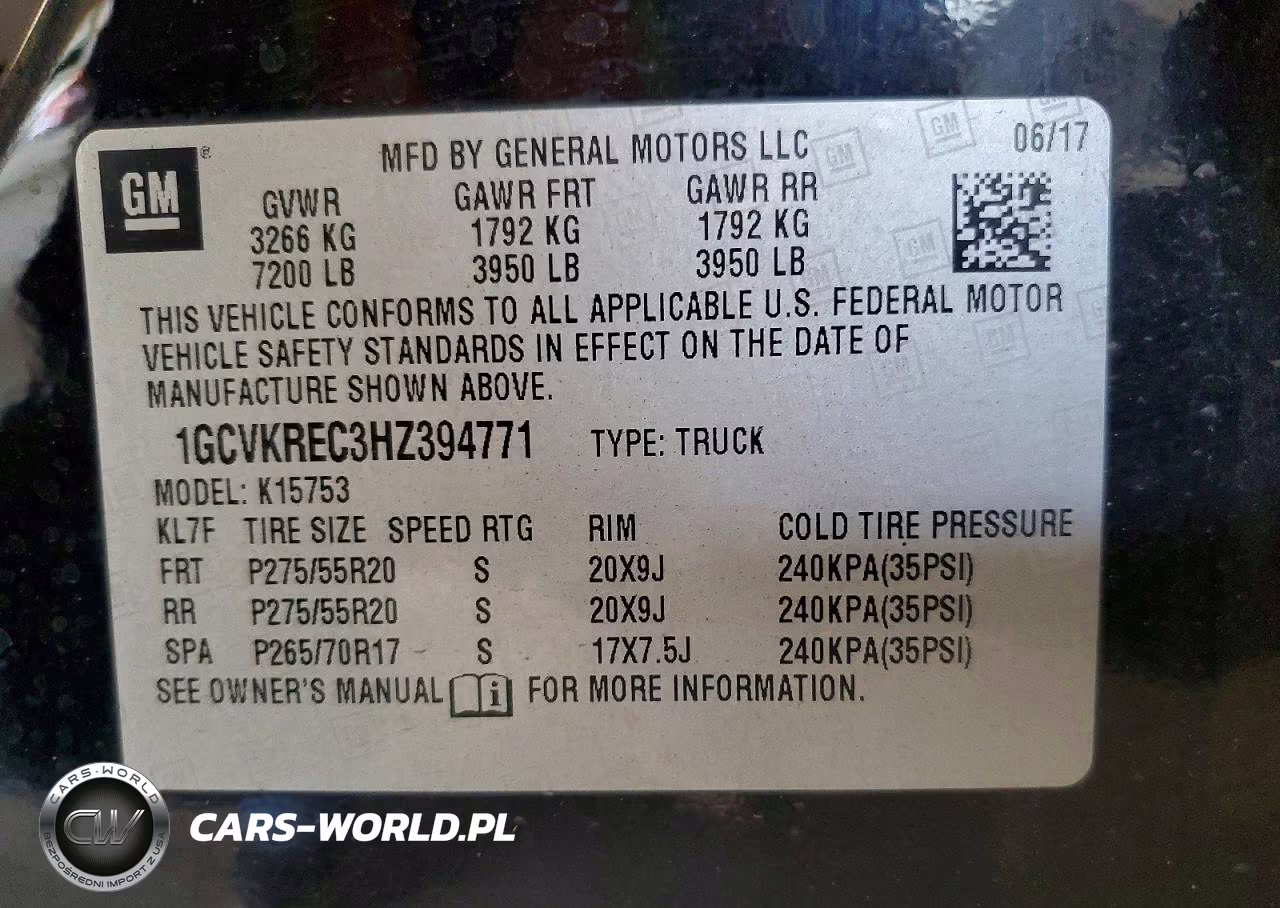2017 Chevrolet Silverado K1500 Lt VIN:1GCVKREC3HZ394771 - 12