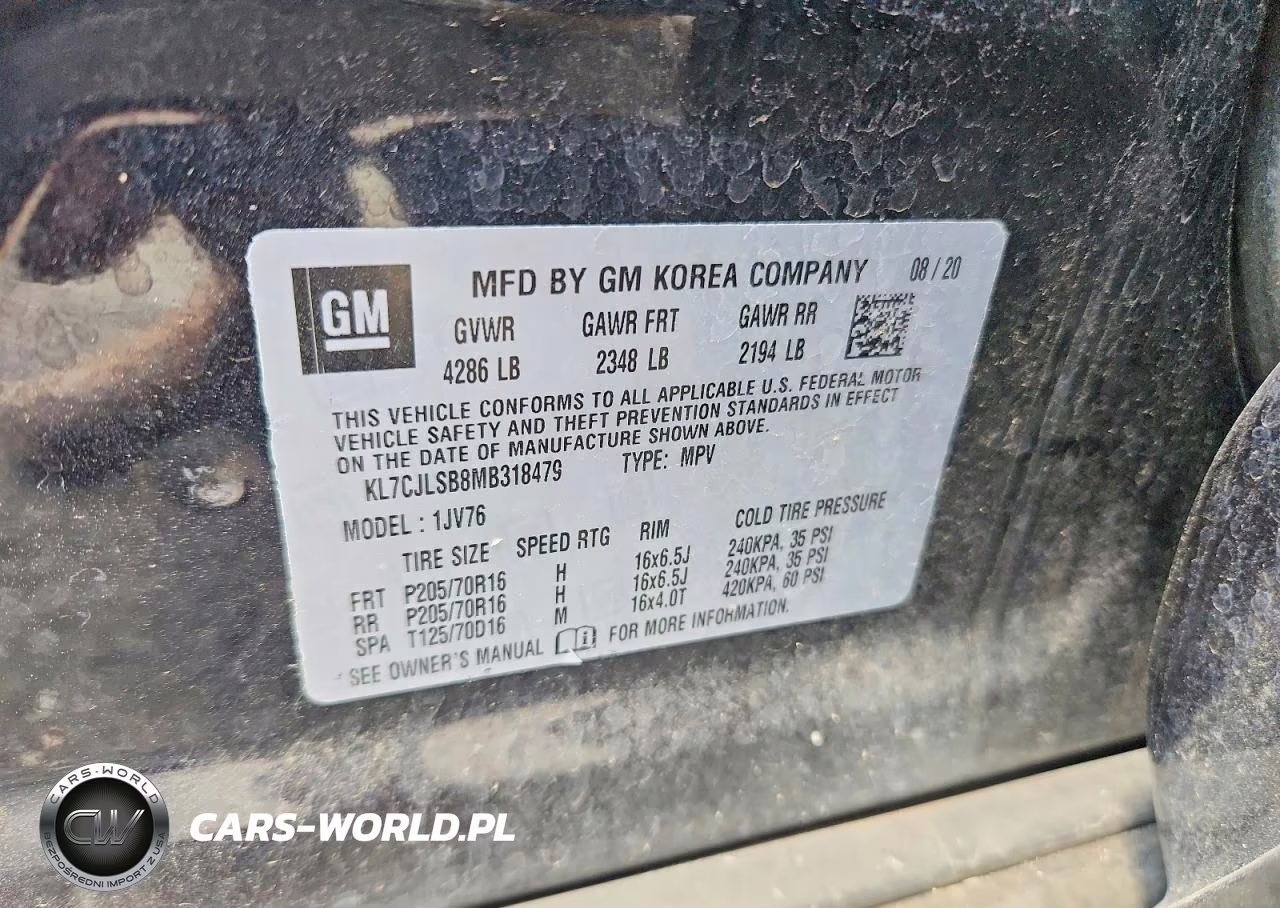2021 Chevrolet Trax 1Lt VIN:KL7CJLSB8MB318479 - 13