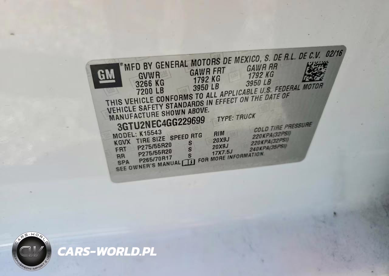 2016 GMC Sierra K1500 Slt VIN:3GTU2NEC4GG229699 - 12
