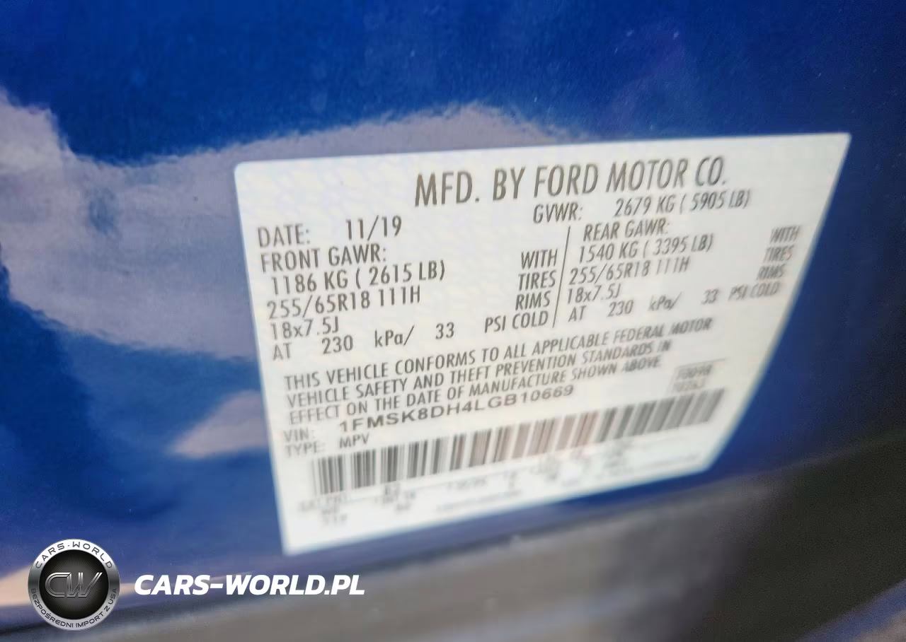 2020 Ford Explorer Xlt VIN:1FMSK8DH4LGB10669 - 12