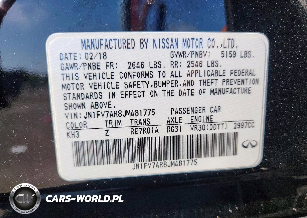 2018 Infiniti Q50 Red Sport 400 VIN:JN1FV7AR8JM481775 - 12