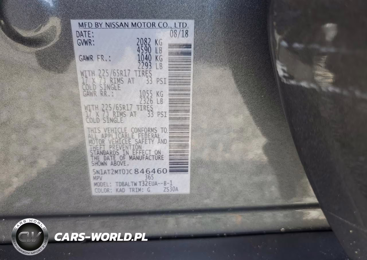2018 Nissan Rogue S VIN:5N1AT2MT0JC846460 - 12