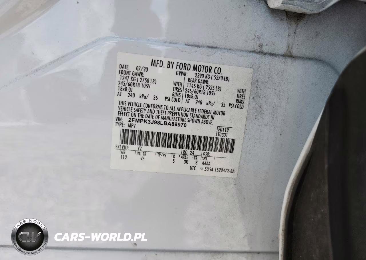 2020 Ford Edge Sel VIN:2FMPK3J98LBA89970 - 13