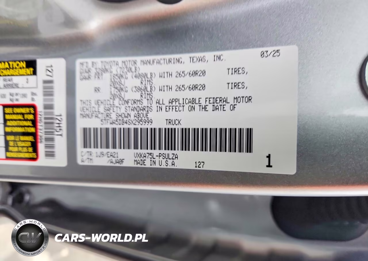 2025 Toyota Tundra Limited VIN:5TFWA5DB4SX295999 - 12