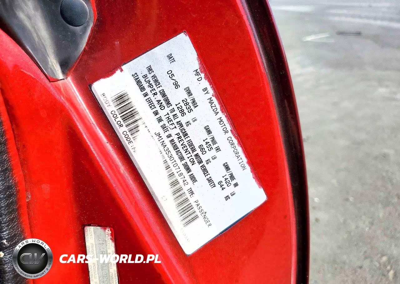 1996 Mazda Mx-5 Miata VIN:JM1NA3530T0718742 - 13