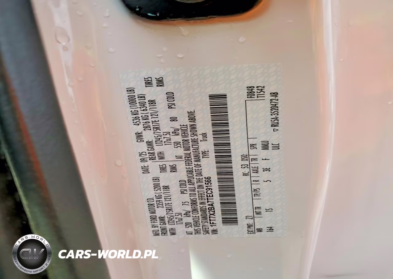 2026 Ford F250 Super Duty VIN:1FT7X2BA7TEC91566 - 12