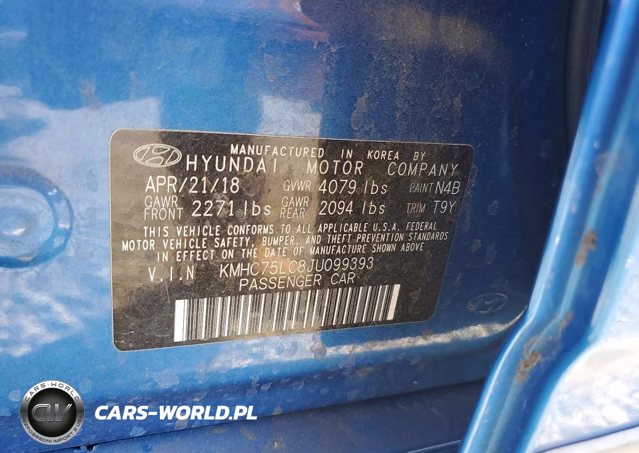 2018 Hyundai Ioniq Sel VIN:KMHC75LC8JU099393 - 12