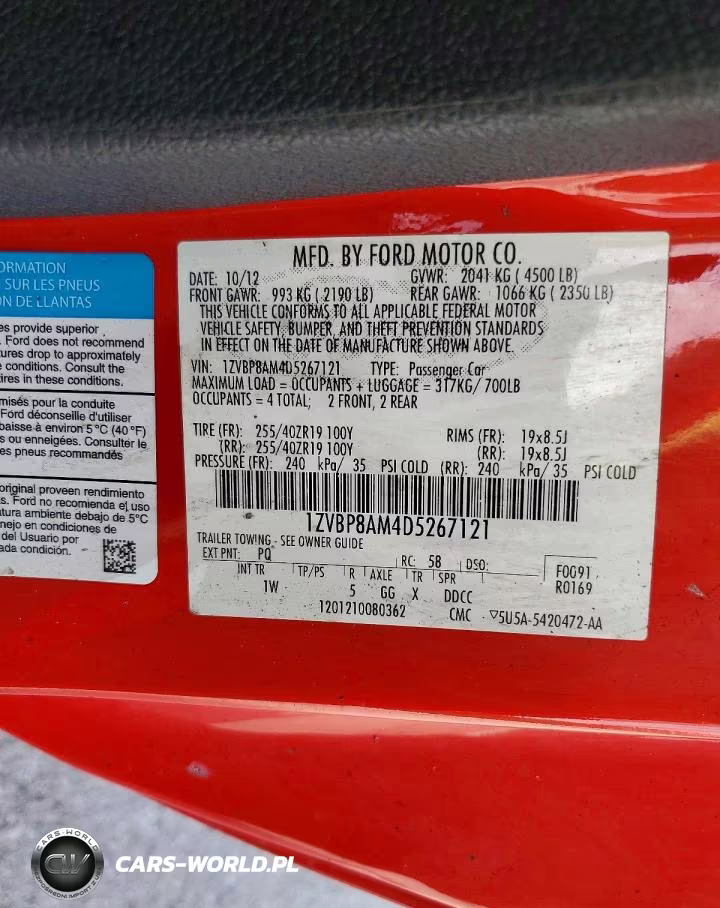 2013 Ford Mustang VIN:1ZVBP8AM4D5267121 - 12