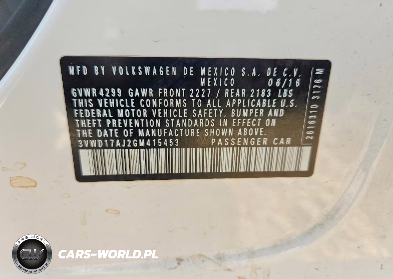 2016 Volkswagen Jetta Sport VIN:3VWD17AJ2GM415453 - 13