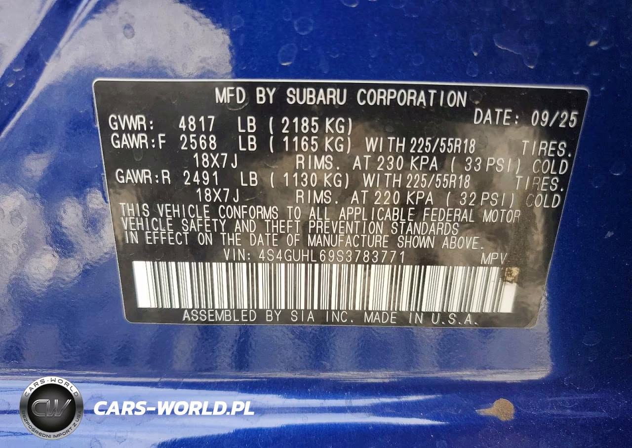 2025 Subaru Crosstrek Limited VIN:4S4GUHL69S3783771 - 12