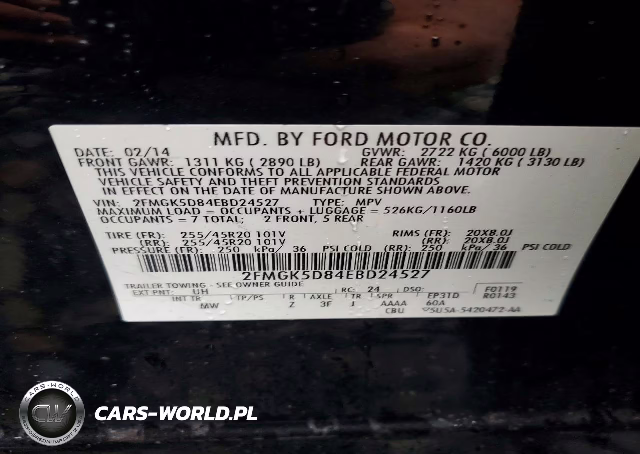 2014 Ford Flex Limited VIN:2FMGK5D84EBD24527 - 13