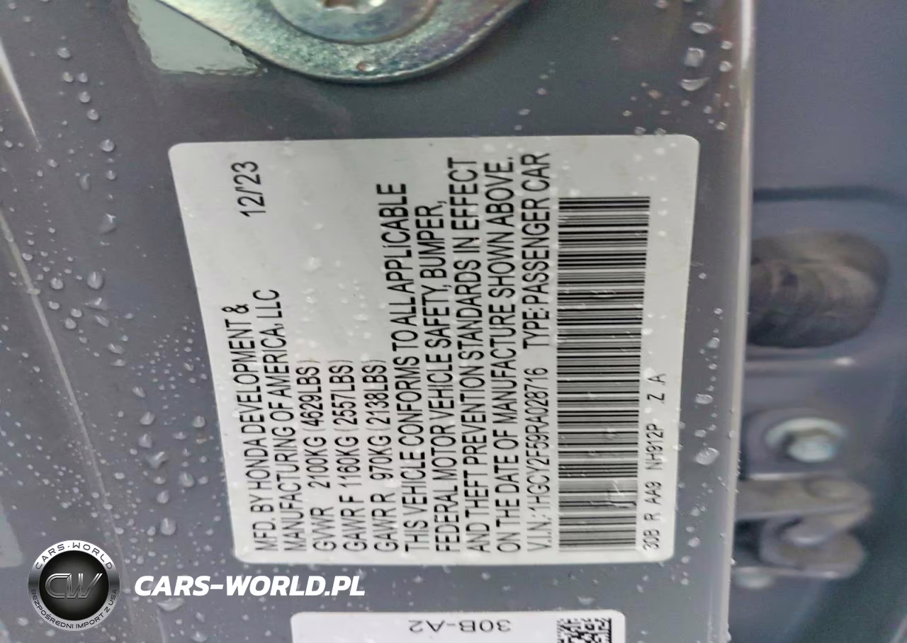 2024 Honda Accord Hybrid Sport VIN:1HGCY2F59RA028716 - 12