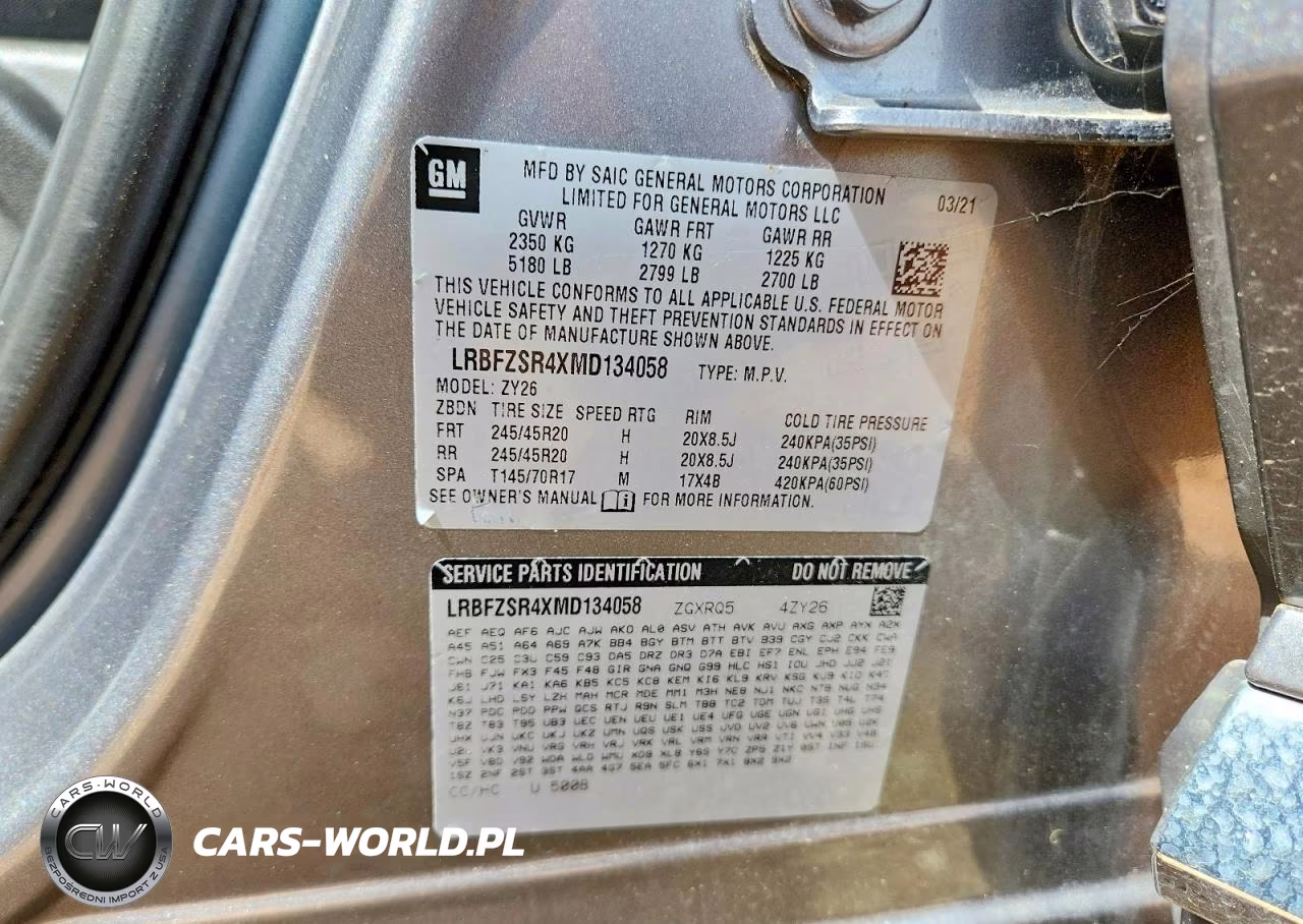 2021 Buick Envision Avenir VIN:LRBFZSR4XMD134058 - 13