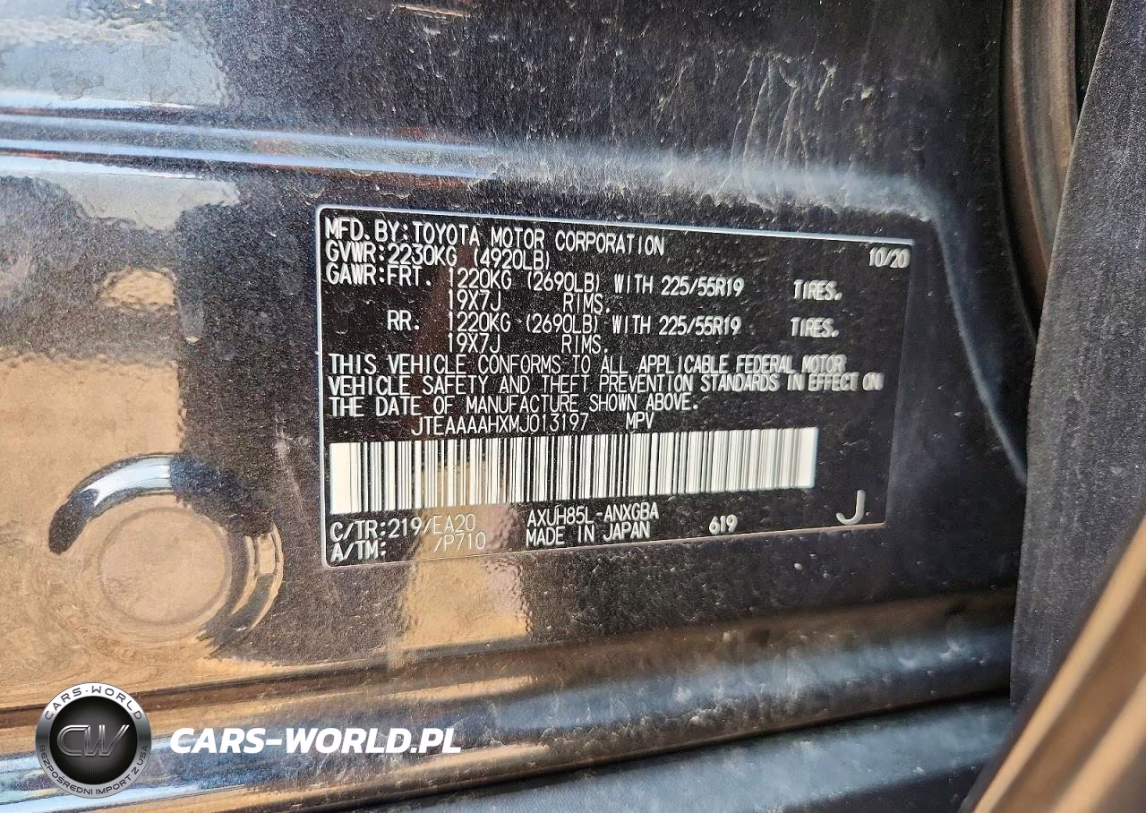 2021 Toyota Venza Xle VIN:JTEAAAAHXMJ013197 - 12
