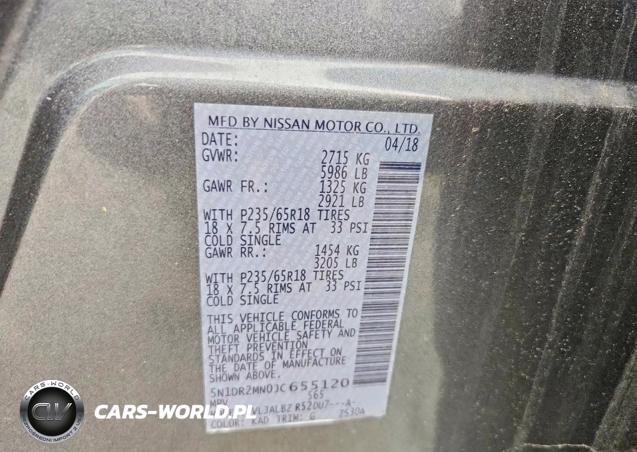 2018 Nissan Pathfinder S VIN:5N1DR2MN0JC655120 - 13