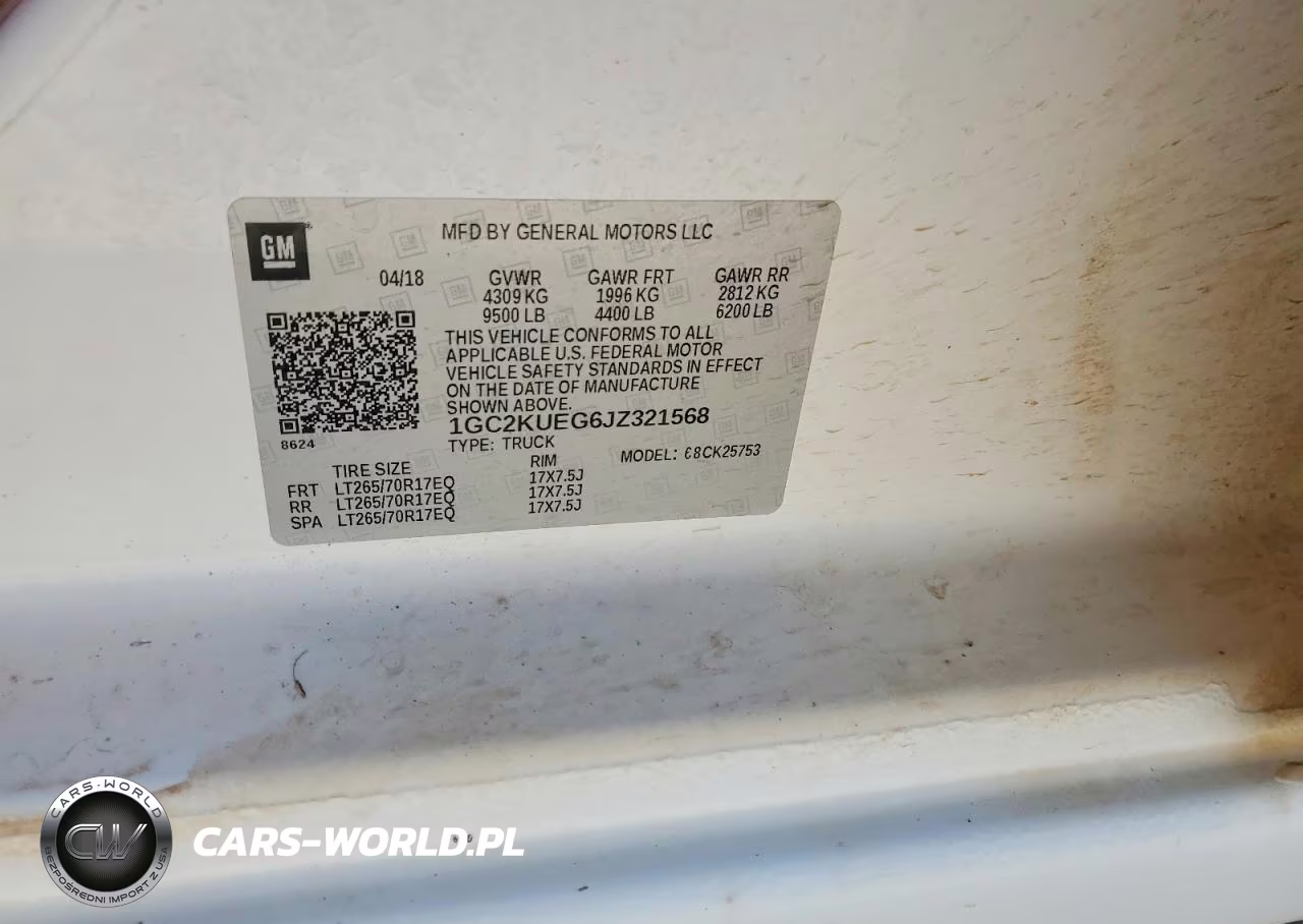2018 Chevrolet Silverado K2500 Heavy Duty VIN:1GC2KUEG6JZ321568 - 12