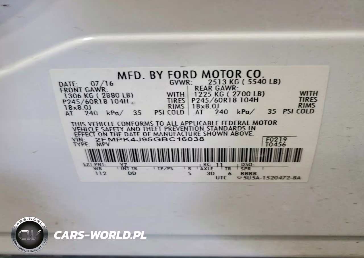 2016 Ford Edge Sel VIN:2FMPK4J95GBC16038 - 13