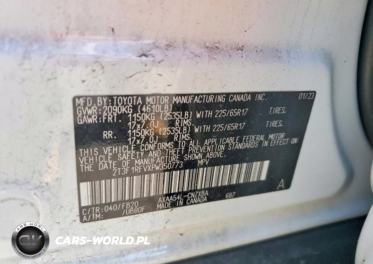 2023 Toyota Rav4 Le VIN:2T3F1RFVXPW350773 - 14