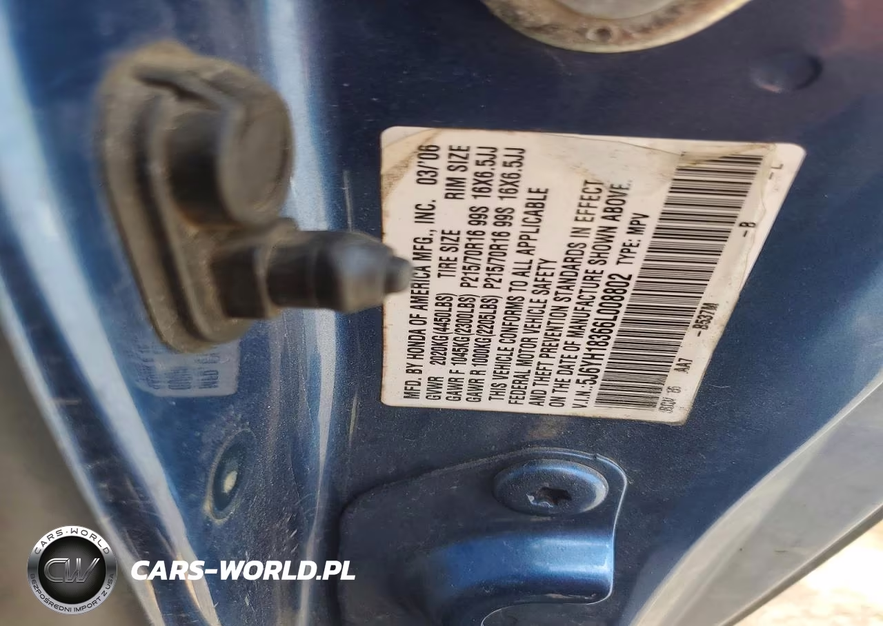 2006 Honda Element Lx VIN:5J6YH18366L008802 - 12