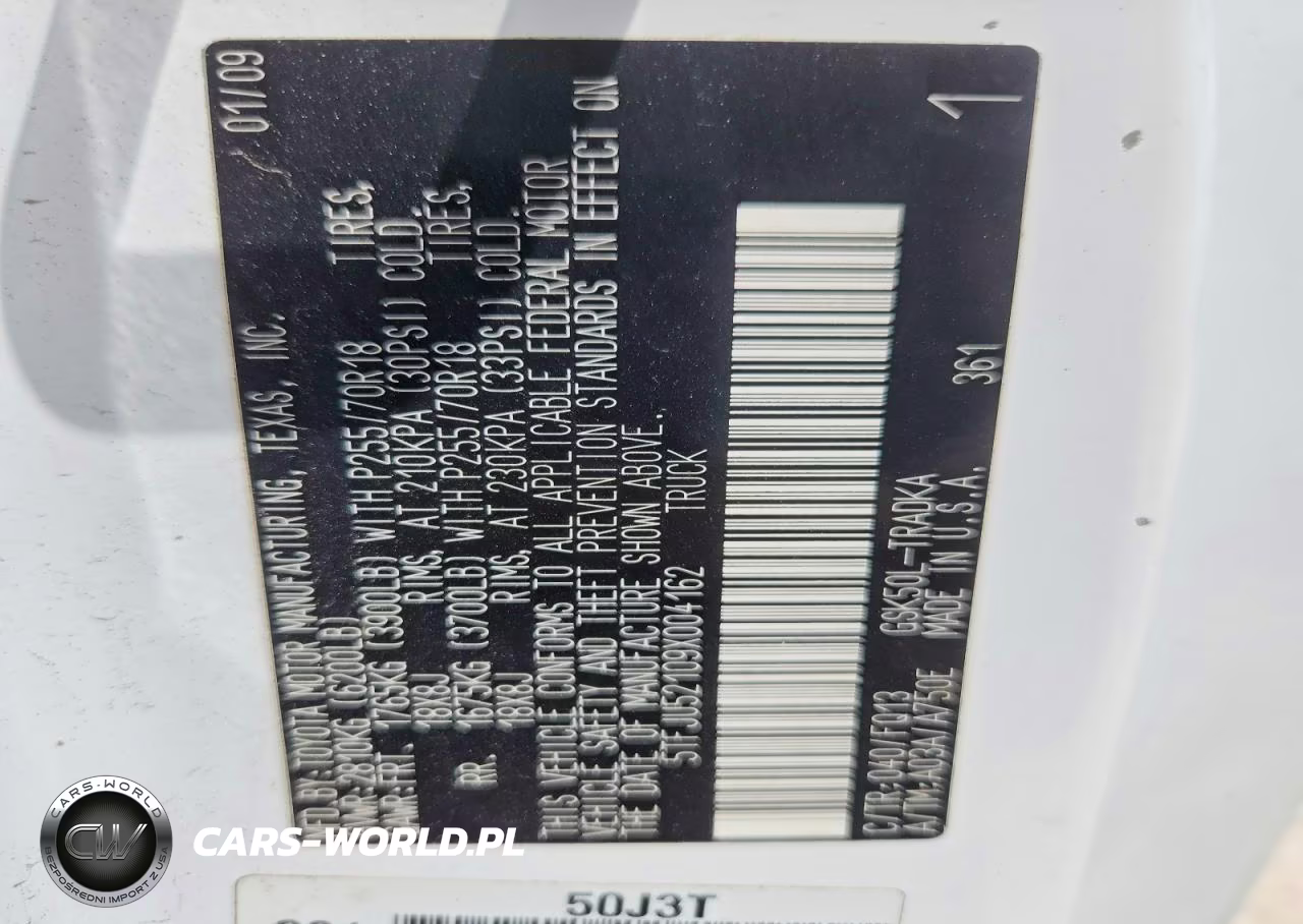 2009 Toyota Tundra Grade VIN:5TFJU52109X004162 - 12