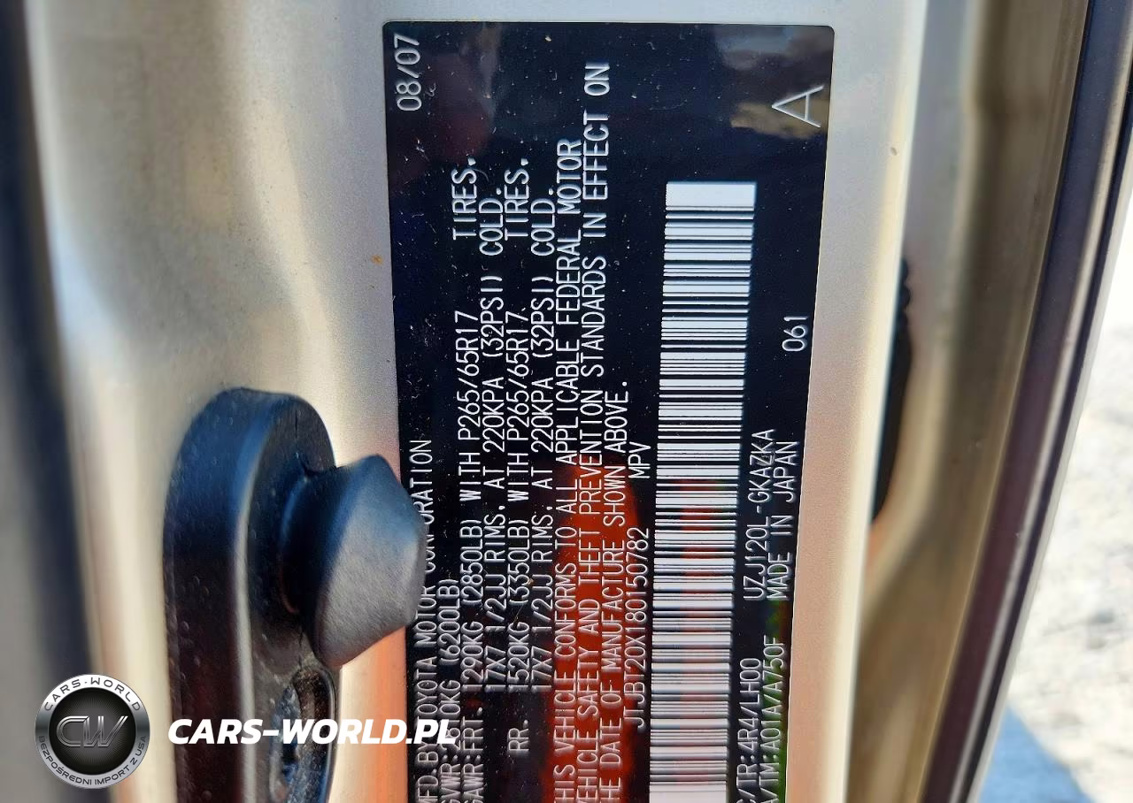 2008 Lexus Gx 470 VIN:JTJBT20X180150782 - 13