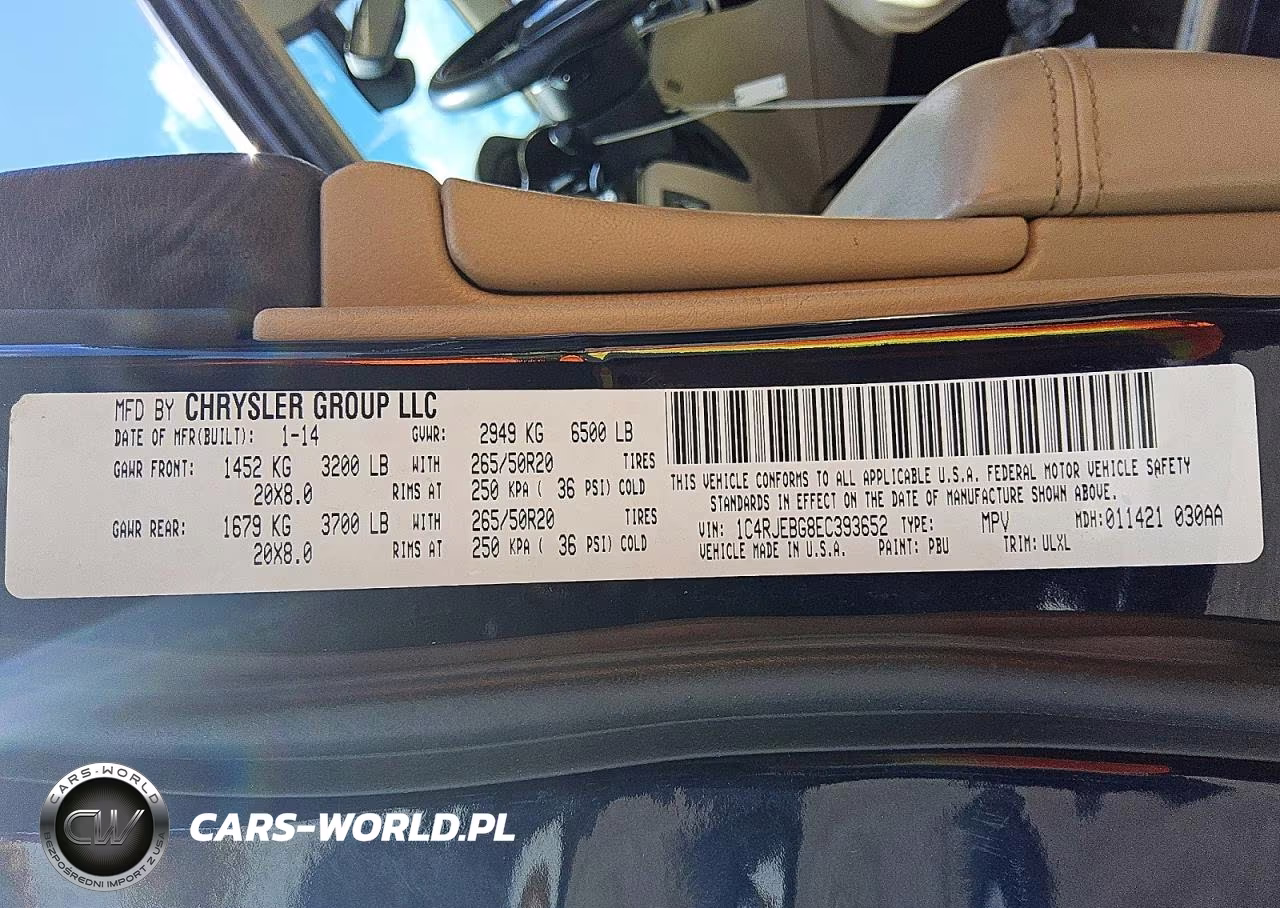 2014 Jeep Grand Cherokee Limited VIN:1C4RJEBG8EC393652 - 12