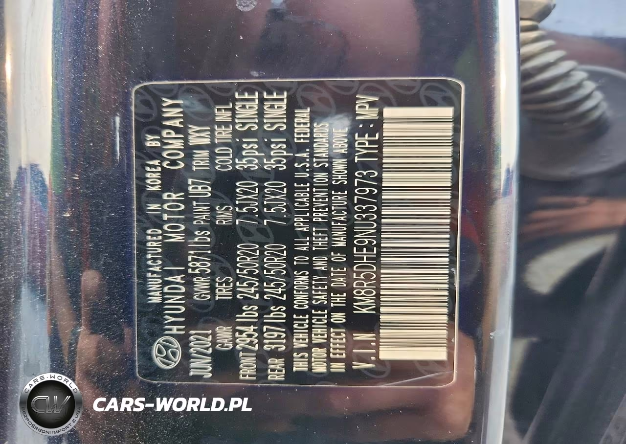 2022 Hyundai Palisade Limited VIN:KM8R5DHE9NU337973 - 13