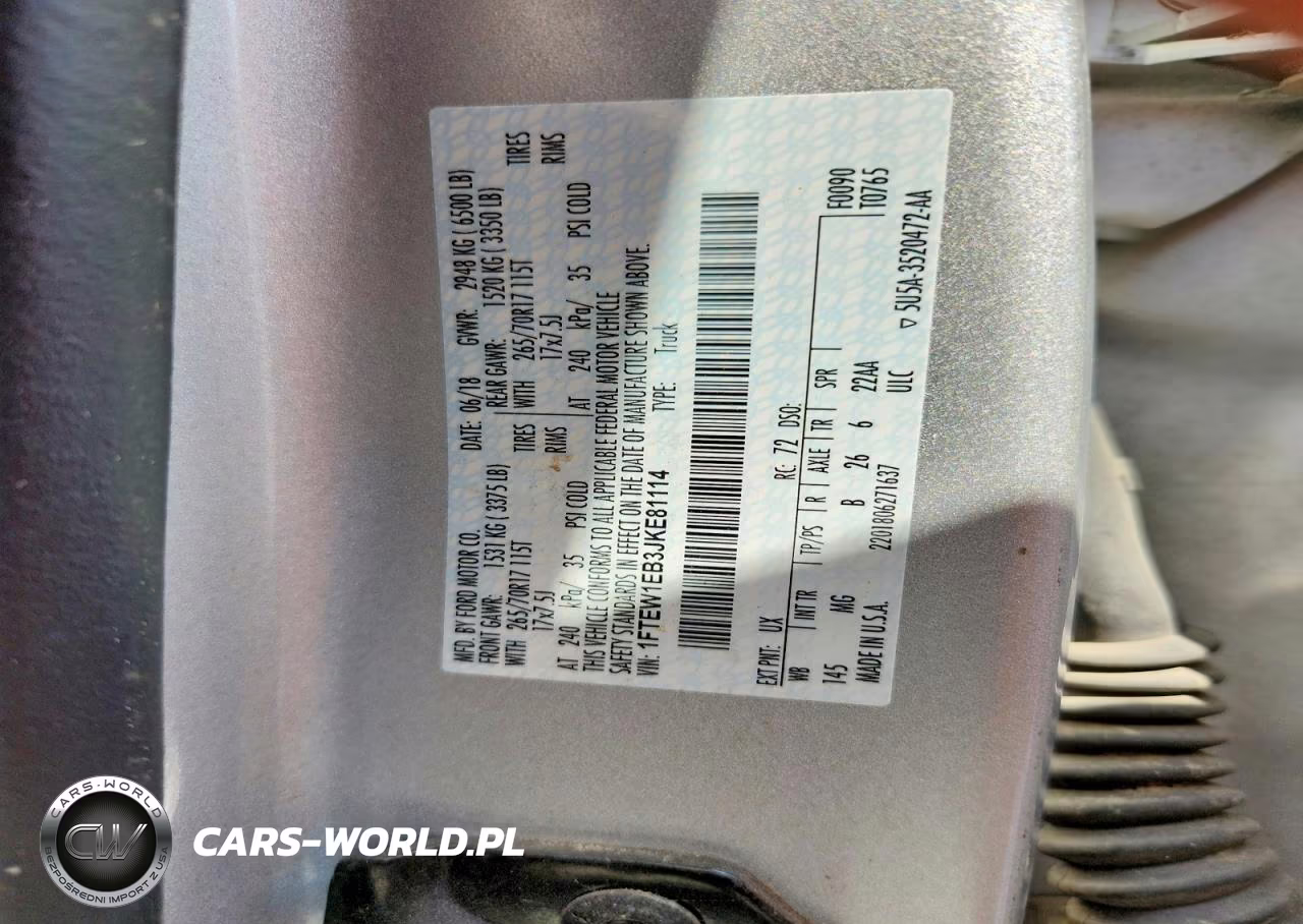 2018 Ford F150 Supercrew VIN:1FTEW1EB3JKE81114 - 12