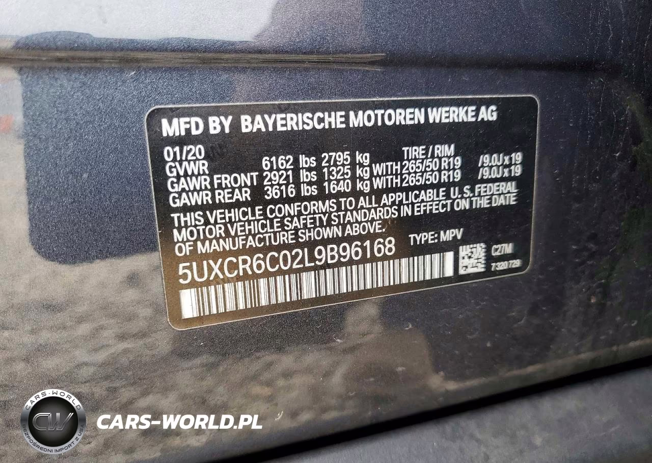 2020 BMW X5 xDrive40I VIN:5UXCR6C02L9B96168 - 14
