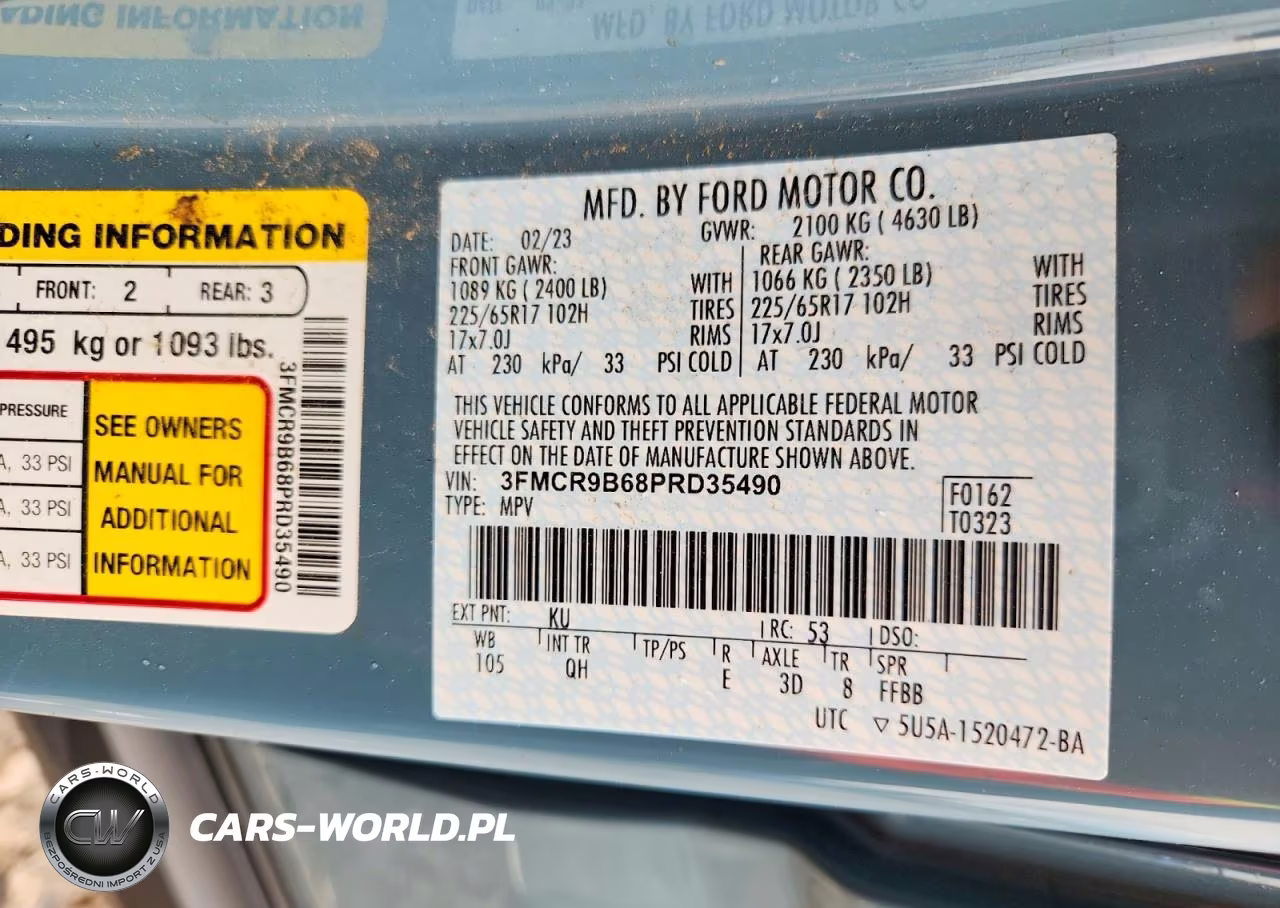 2023 Ford Bronco Sport Big Bend VIN:3FMCR9B68PRD35490 - 14