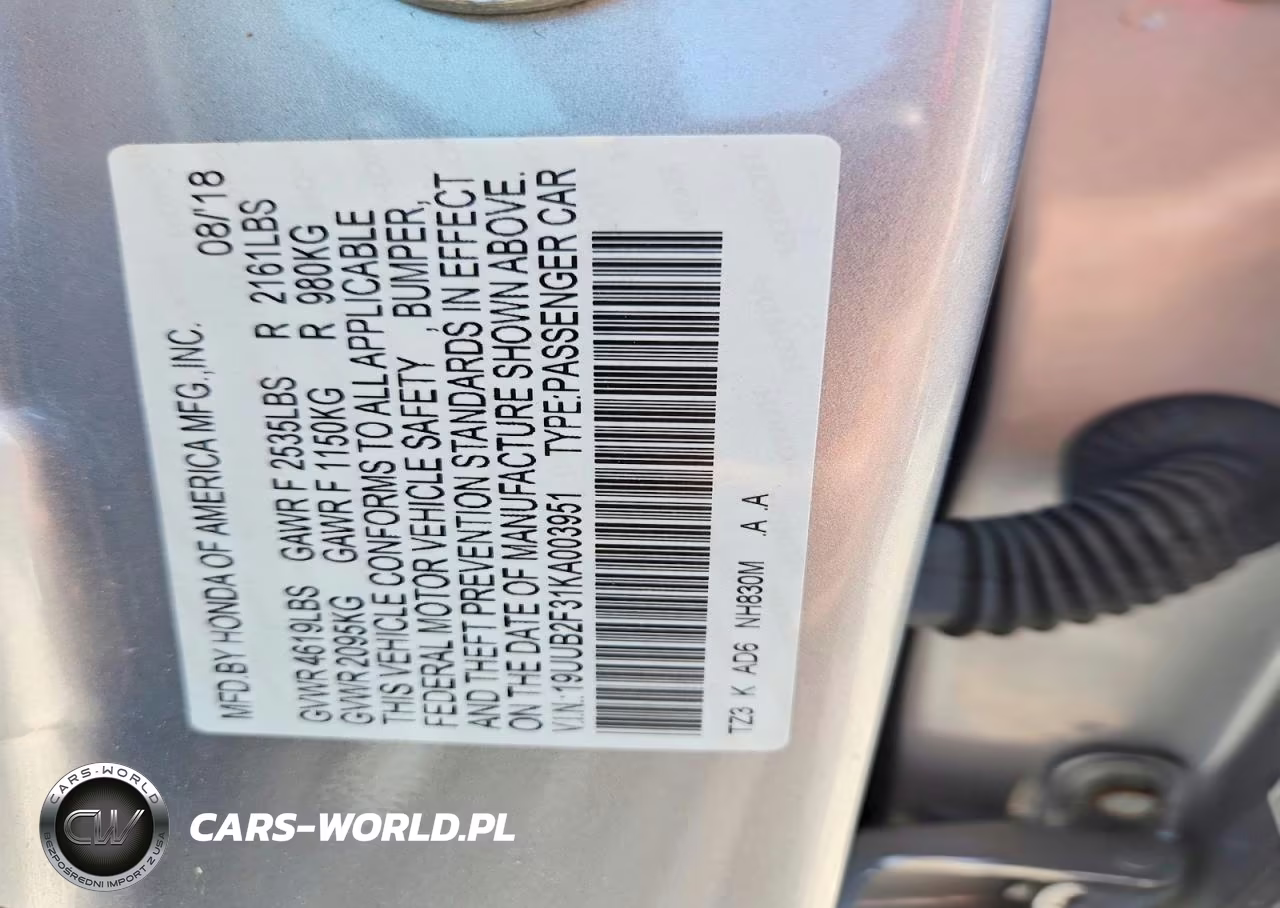 2019 Acura Tlx VIN:19UUB2F31KA003951 - 12