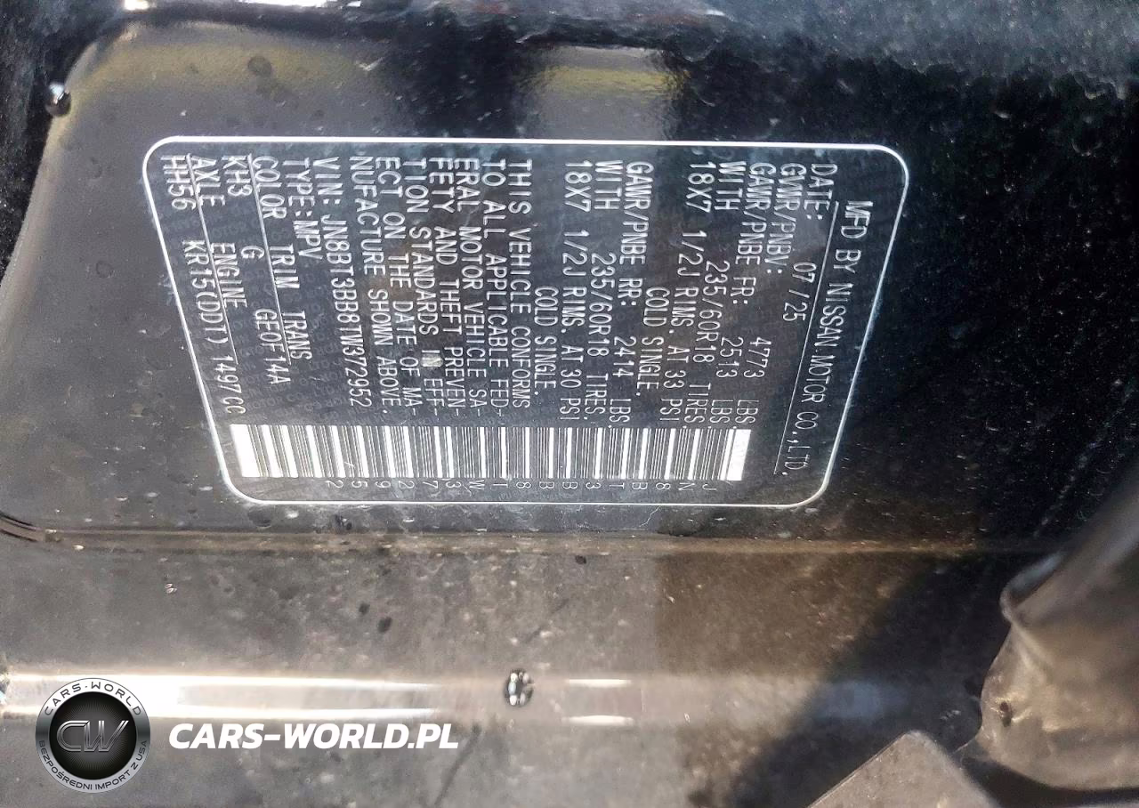 2026 Nissan Rogue Sv VIN:JN8BT3BB8TW372952 - 14