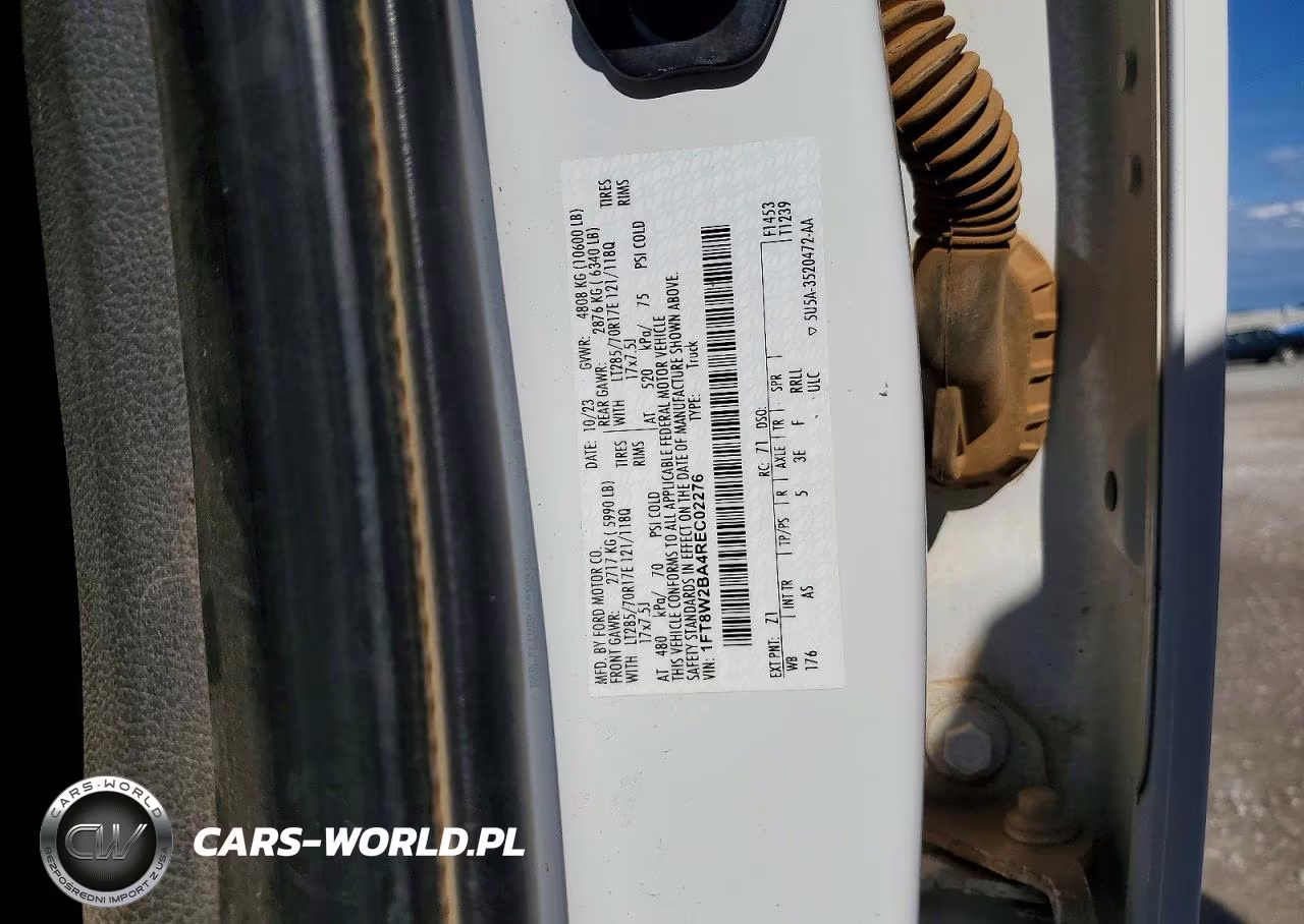 2024 Ford F250 Super Duty VIN:1FT8W2BA4REC02276 - 12