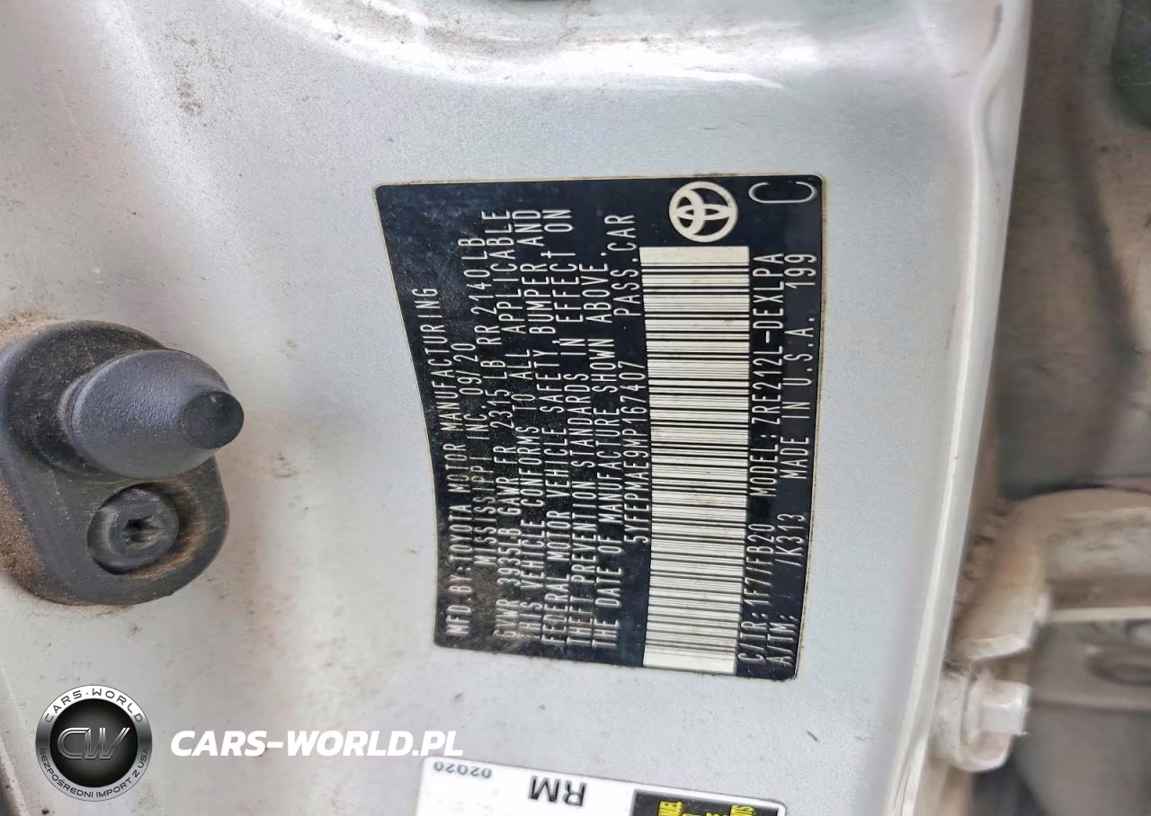 2021 Toyota Corolla Le VIN:5YFEPMAE9MP167407 - 12