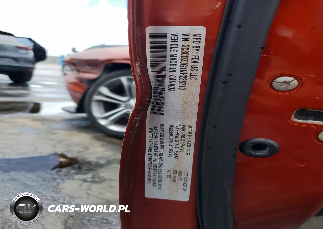 2022 Dodge Challenger Gt VIN:2C3CDZJG1NH238710 - 12