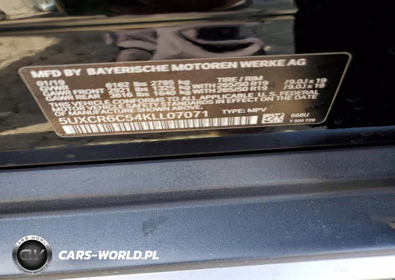 2019 BMW X5 xDrive40I VIN:5UXCR6C54KLL07071 - 13
