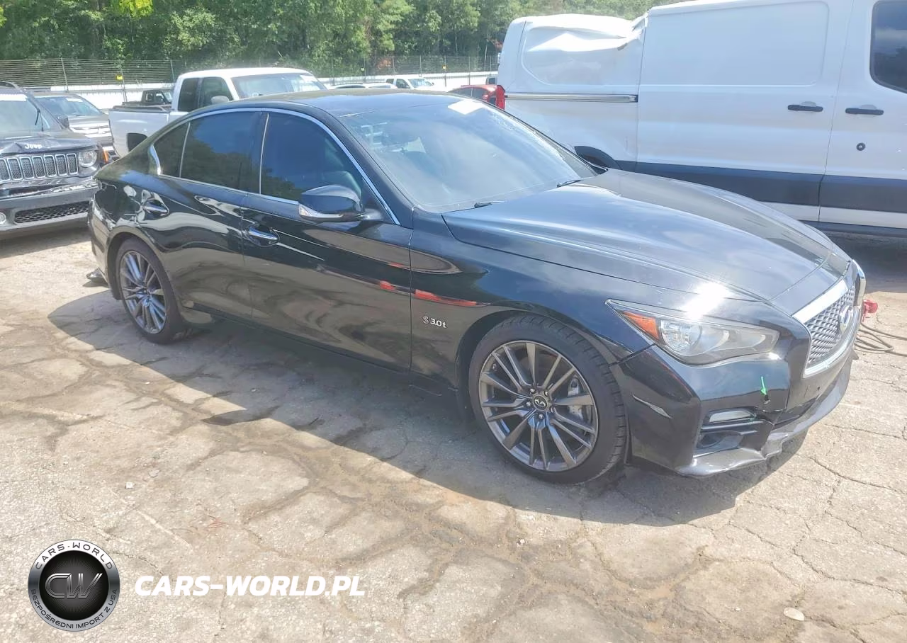 2016 Infiniti Q50 Red Sport 400 VIN:JN1FV7AP9GM420443 - 4