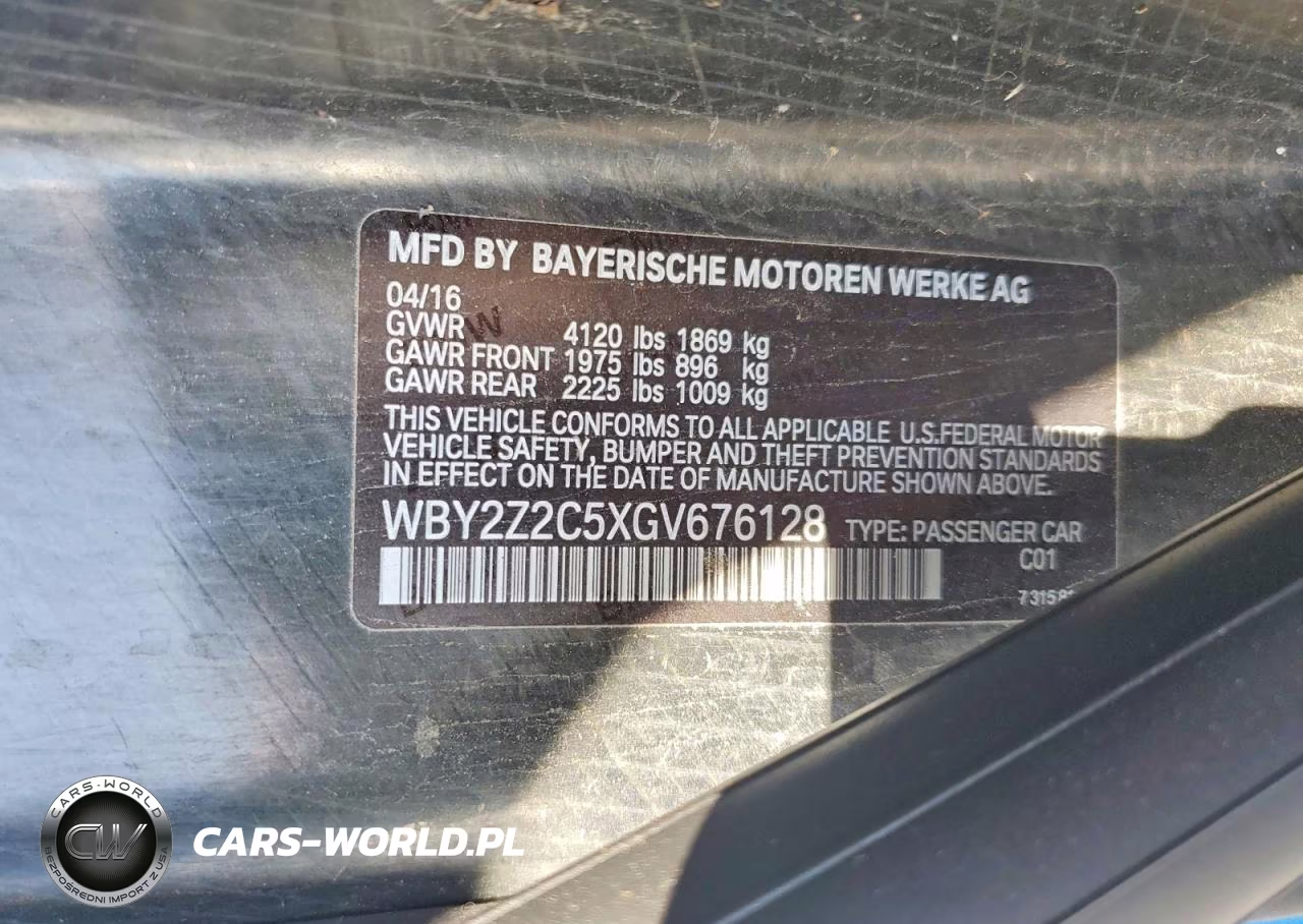 2016 BMW I8 VIN:WBY2Z2C5XGV676128 - 12