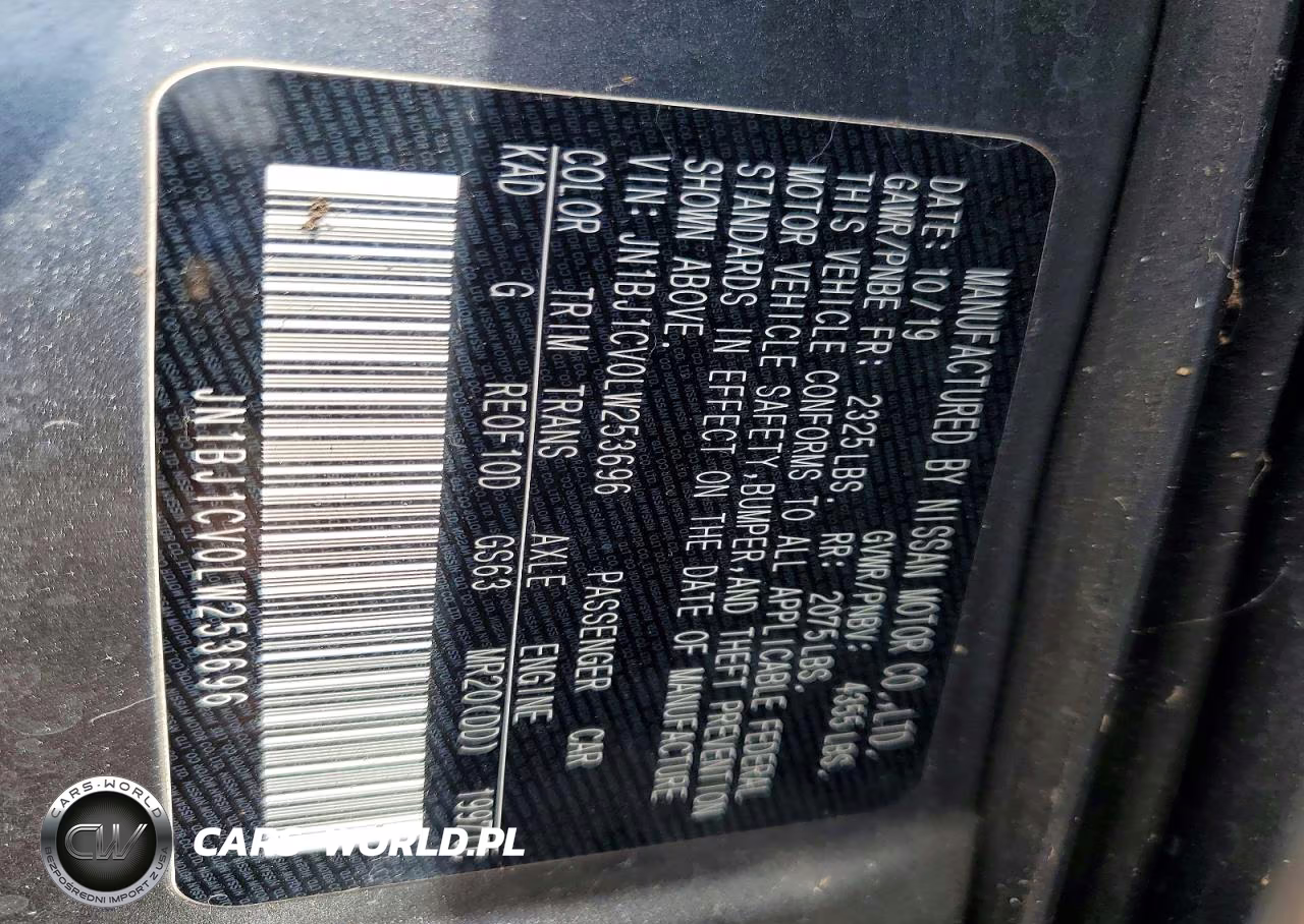 2020 Nissan Rogue Sport S VIN:JN1BJ1CV0LW253696 - 13
