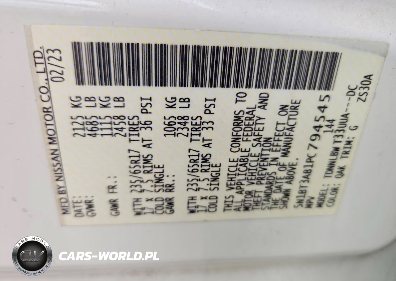 2023 Nissan Rogue S VIN:5N1BT3AB1PC794545 - 13
