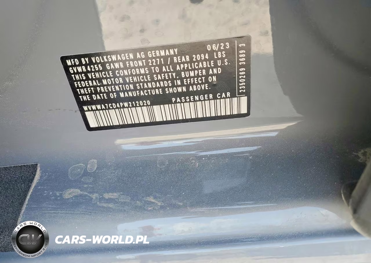 2023 Volkswagen Gti Autobahn VIN:WVWWA7CD4PW212020 - 12