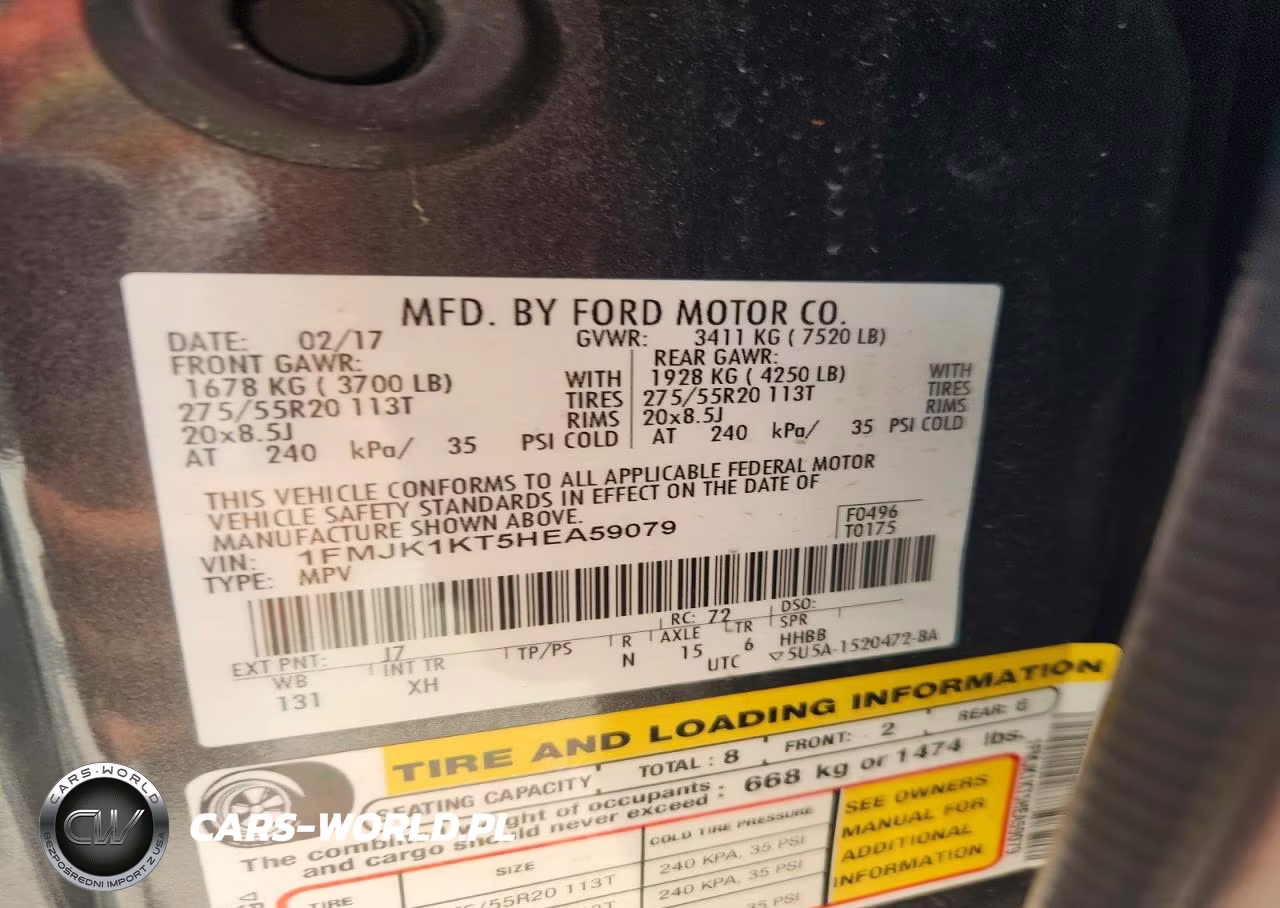 2017 Ford Expedition El Limited VIN:1FMJK1KT5HEA59079 - 13