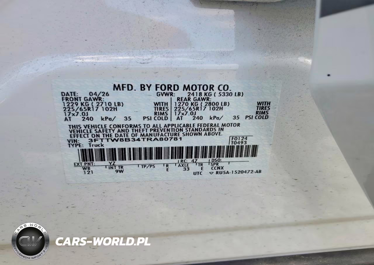 2026 Ford Maverick Xl VIN:3FTTW8B34TRA80781 - 12