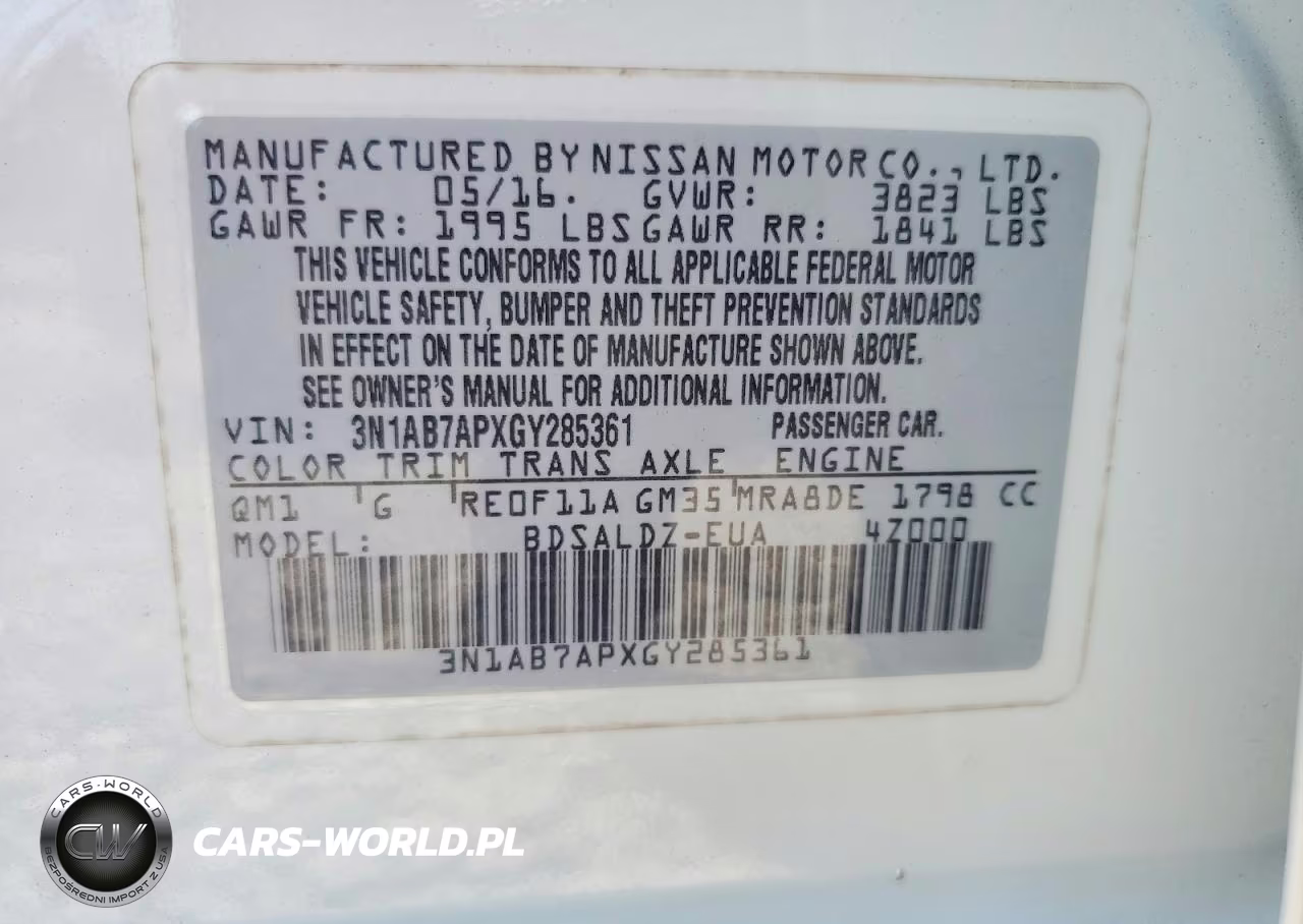 2016 Nissan Sentra Sv VIN:3N1AB7APXGY285361 - 13