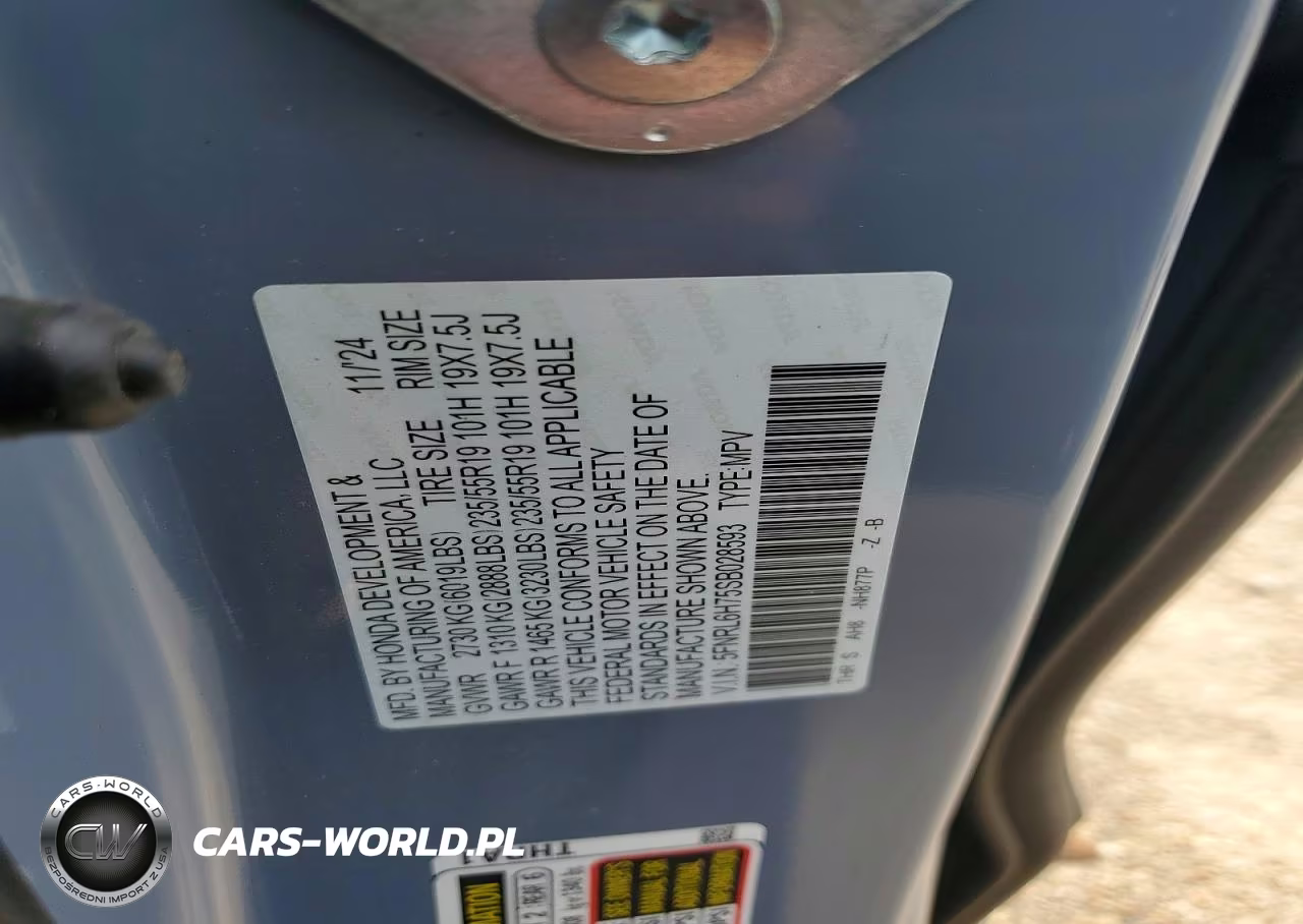 2025 Honda Odyssey Sport-L VIN:5FNRL6H75SB028593 - 12